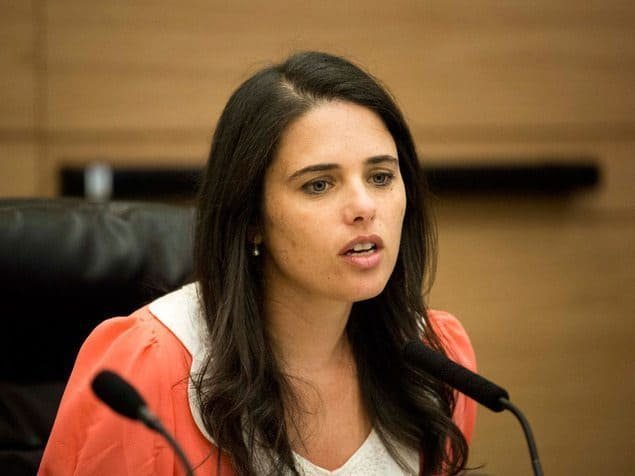 איילת שקד תומכת באי הפללה