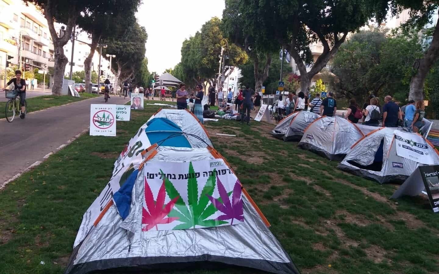 ממשיכים במחאה: מאהל נגד הרפורמה הוקם בלב ת”א