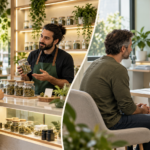 עובד בחנות קנאביס ואשת רפואה כמקורות מידע שונים לצרכנים